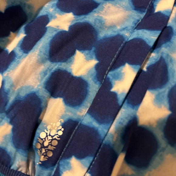 Free People Movement Top Seed Tennis Jacket in Blue Combo Size S. NWT - Picture 7 of 9